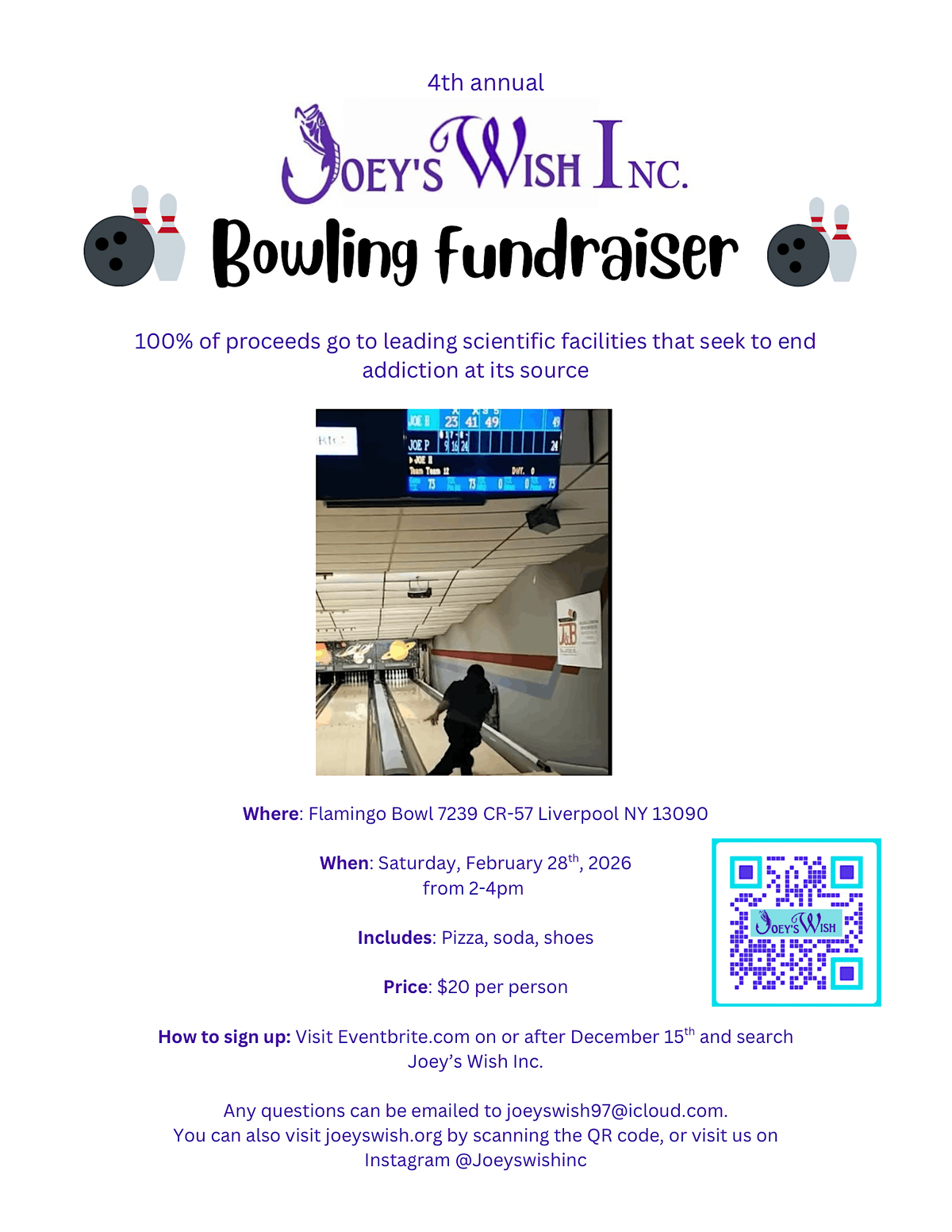 Joey\u2019s Wish Inc.\u2019s 4th annual fundraiser