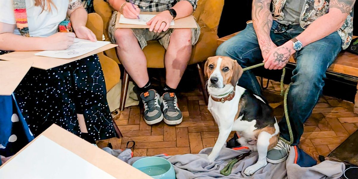 Christmas Dog Life Drawing at The Crafty Egg, Fishponds, Bristol
