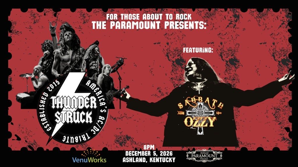 Thunderstruck With Sabbath Tickets at Paramount Theater Ashland on 5th ...