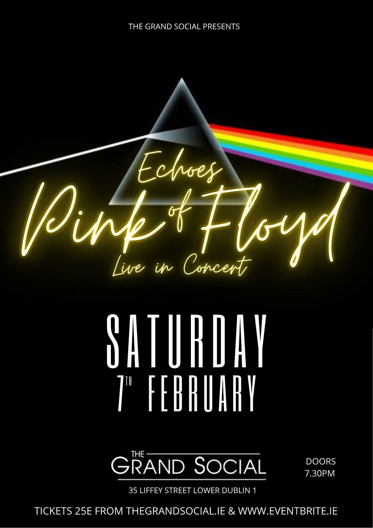 ECHOES OF PINK FLOYD - Live at The Grand Social Dublin