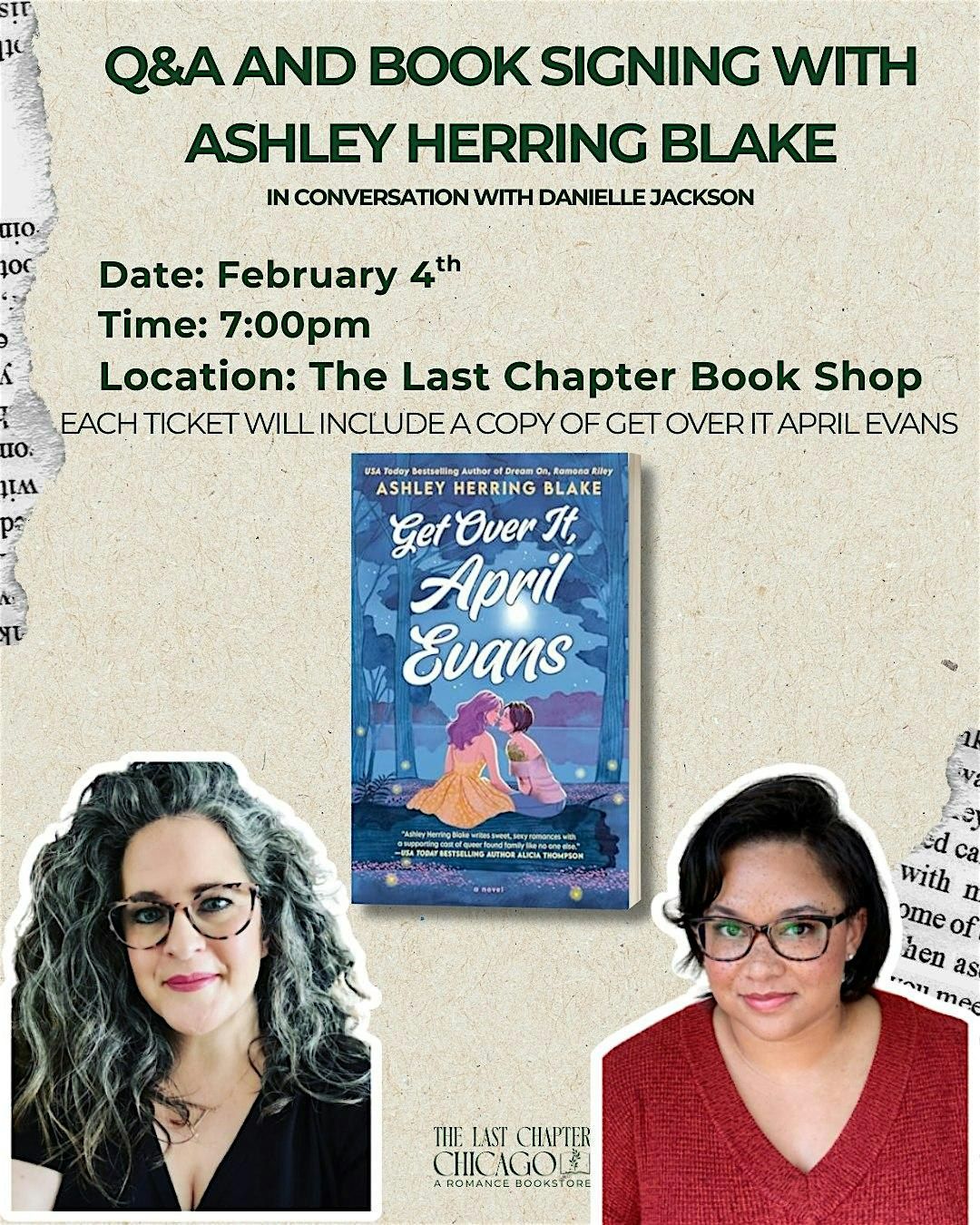 Q&A and Book Signing with Ashley Herring Blake