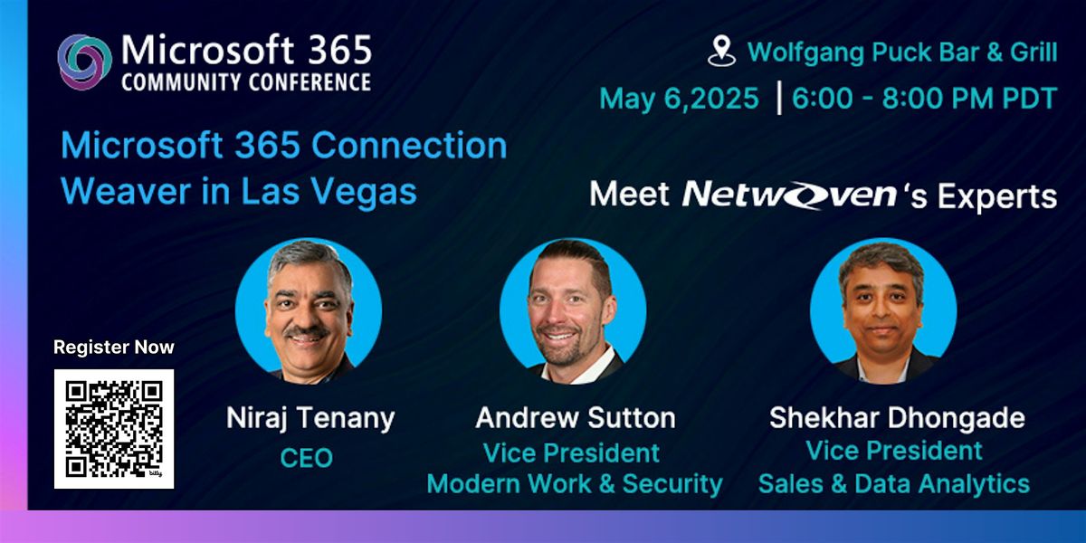 Microsoft 365 Connection Weaver in Las Vegas at Wolfgang Puck Bar