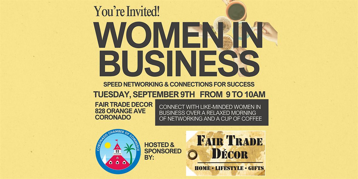 Women in Business Speed Networking & Connections for Success