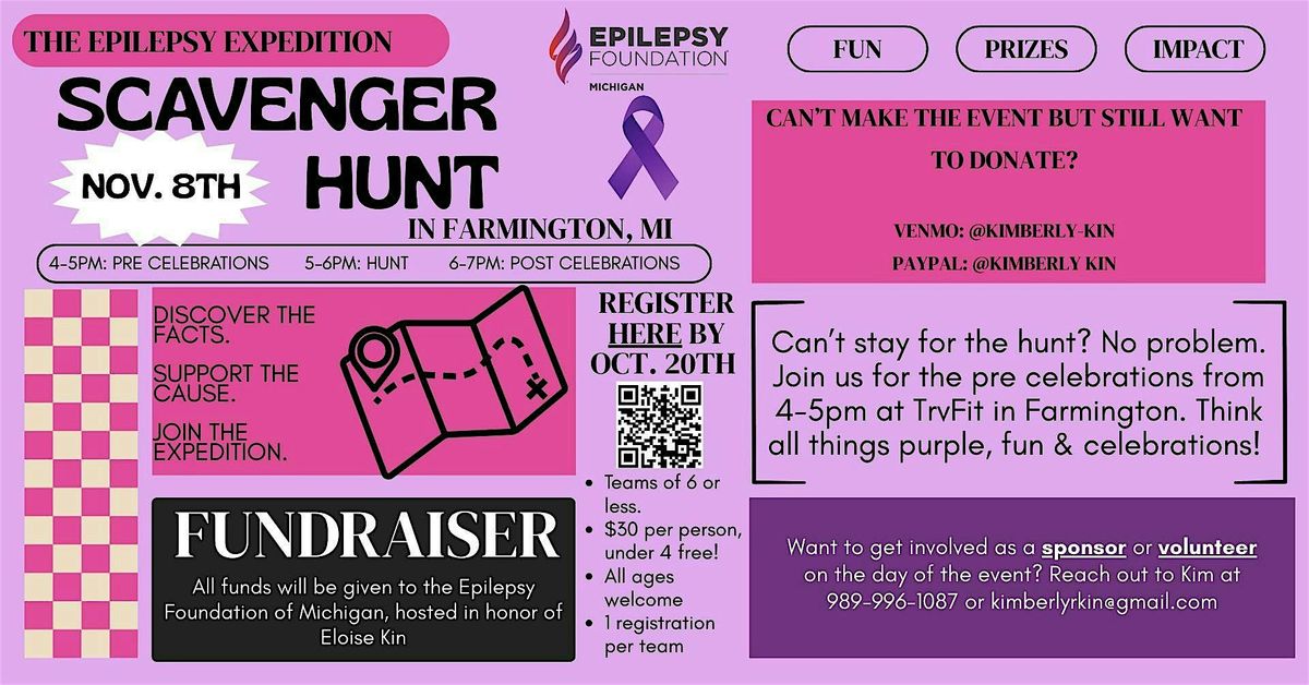 Scavenger Hunt Fundraiser: The Epilepsy Expedition