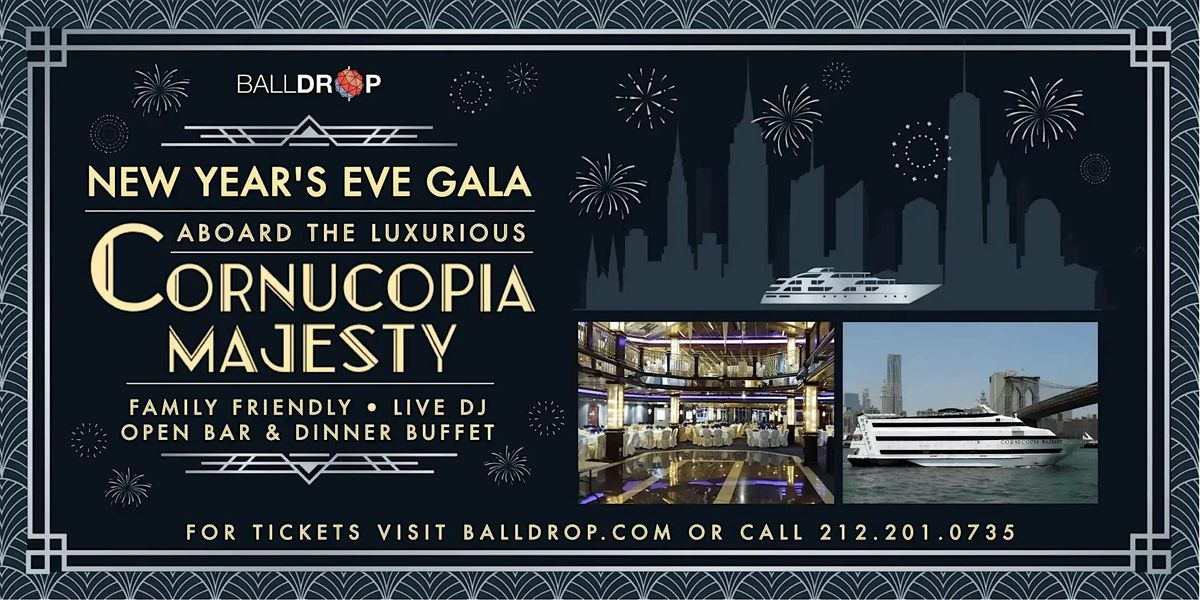 BallDrop.com Presents Cornucopia Majesty NYC New Year's Eve Party Cruise