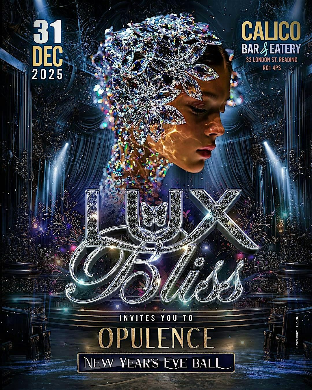 \u2728 Lux Bliss Presents: OPULENCE \u2013 The Black & Diamant\u00e9 New Year\u2019s Eve Ball \u2728