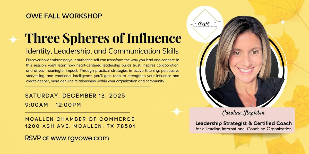 OWE WORKSHOP: Three Spheres of Influence