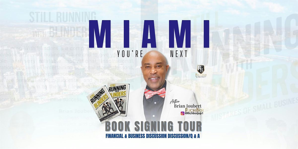 STILL RUNNING WITH BLINDERS BOOK SIGNING