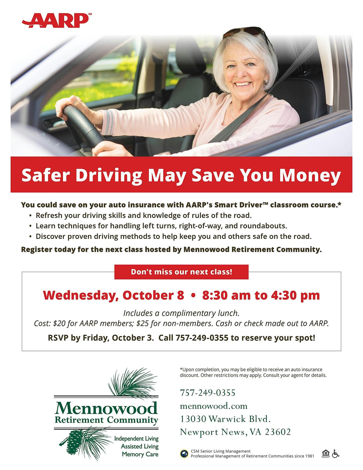 AARP Safe Drivers Classroom Course