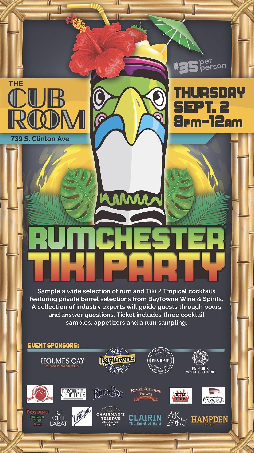 Rumchester Tiki Party The Cub Room Rochester Ny September 2 To September 3