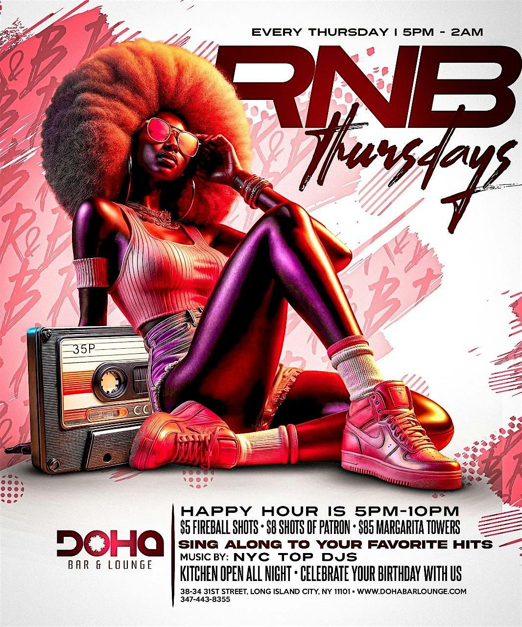 Best R&B Ladies Night Thursday Party at Doha Bar Lounge | Queens NY