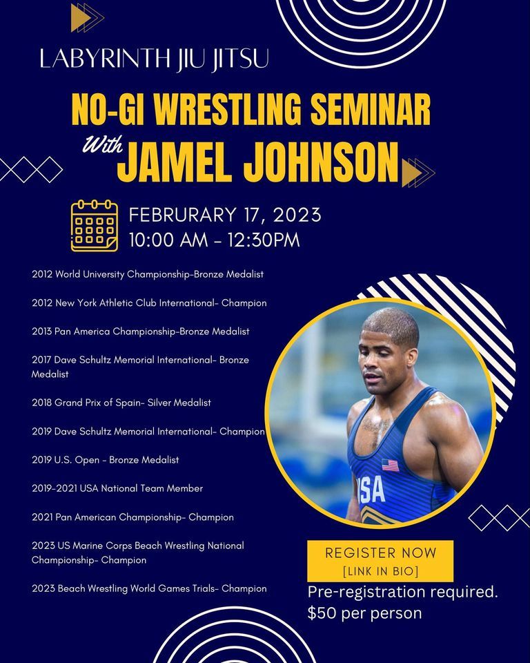 Jamel Johnson No-Gi Wrestling Seminar