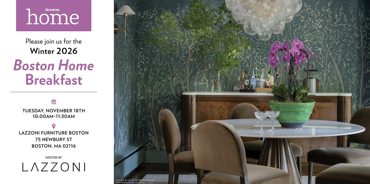 Boston Home Breakfast: Winter 2026