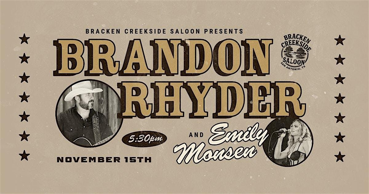 Brandon Rhyder at Bracken Creekside Saloon with Emily Monsen