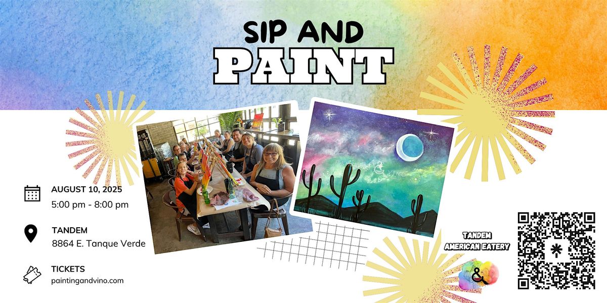 Saguaro Galaxy Paint and Sip + Wine Specials