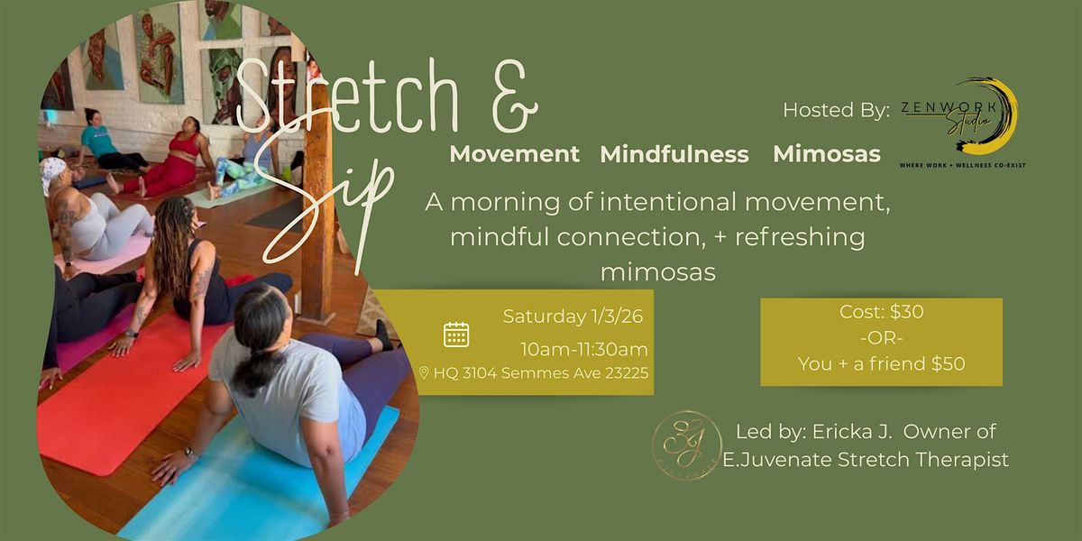 Stretch & Sip: Movement, Mindfulness + Mimosas