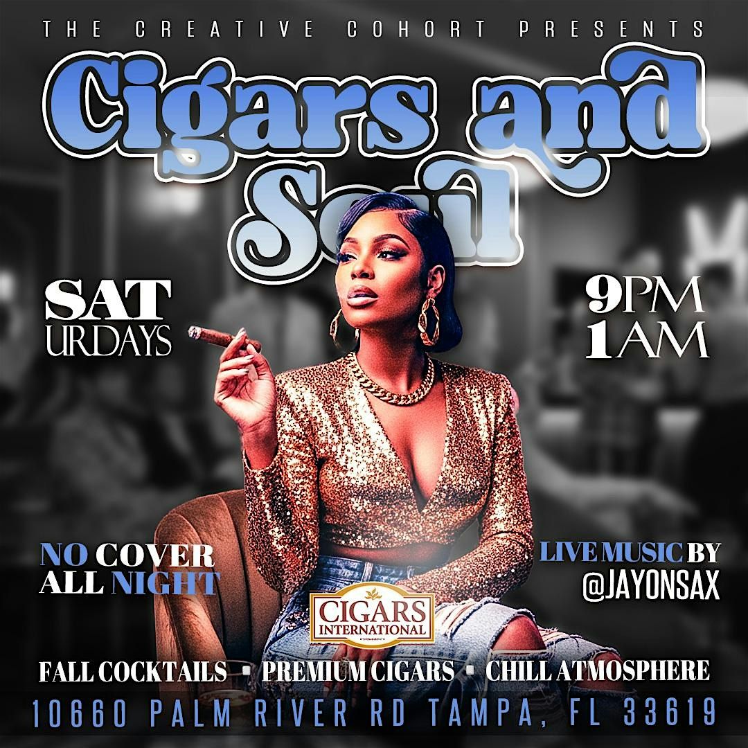Jazz, R&B\/Soul | "Cigars n' Soul" featuring Live Saxophonist-Nov 22