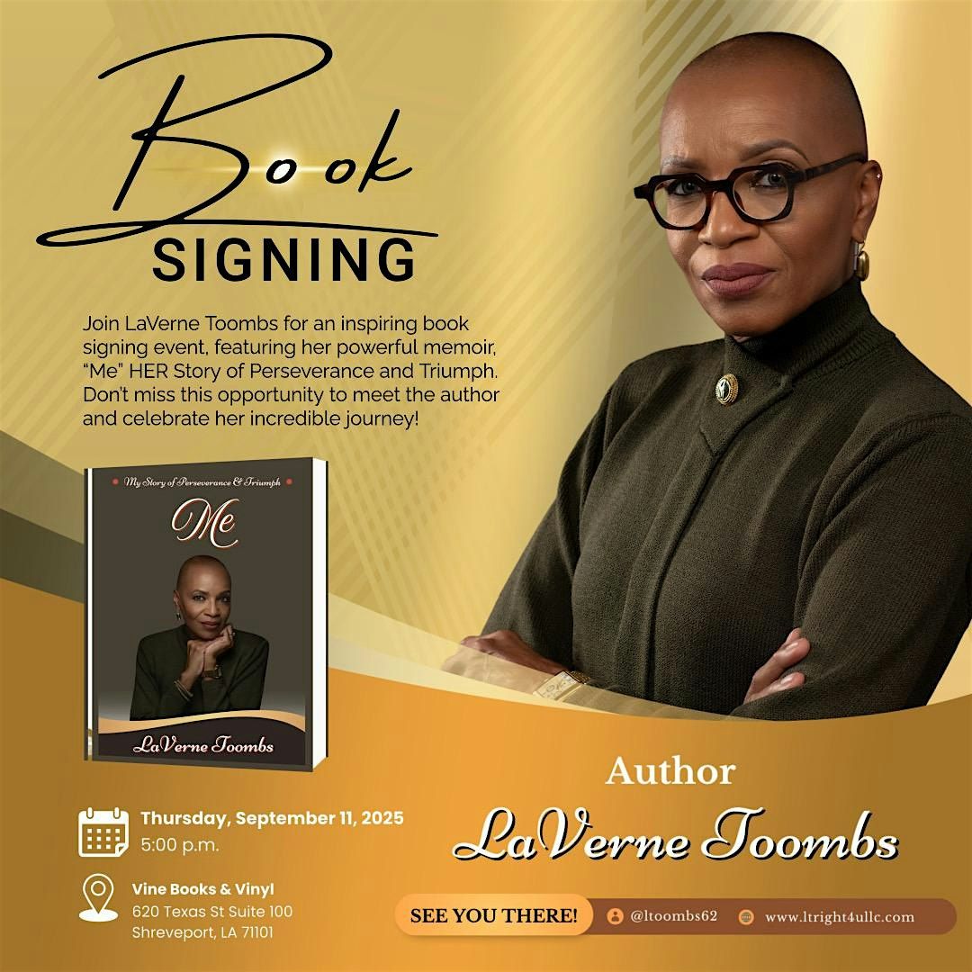 Book Signing with Author Laverne Toombs