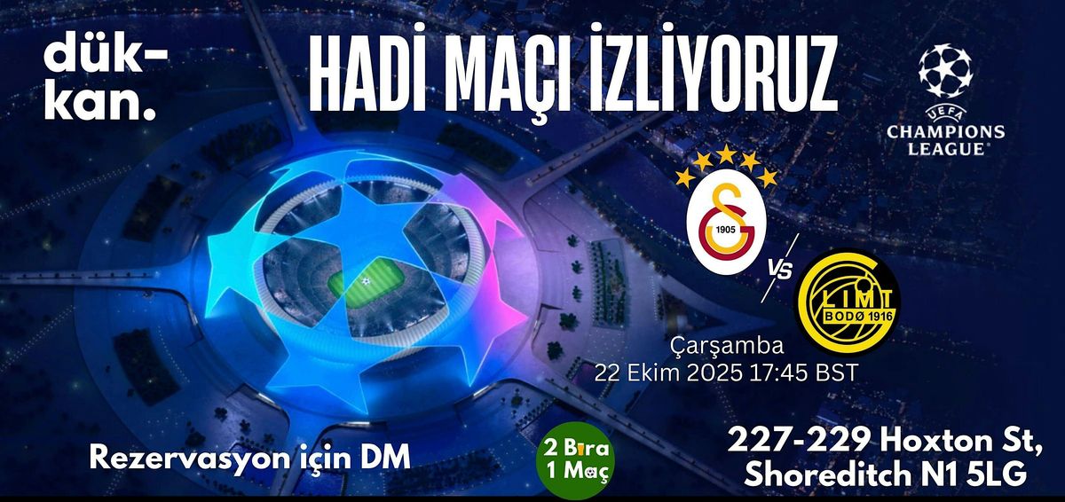 Galatasaray - Bod\u00f8\/Glimt - 2bira1ma\u00e7 Watch Party