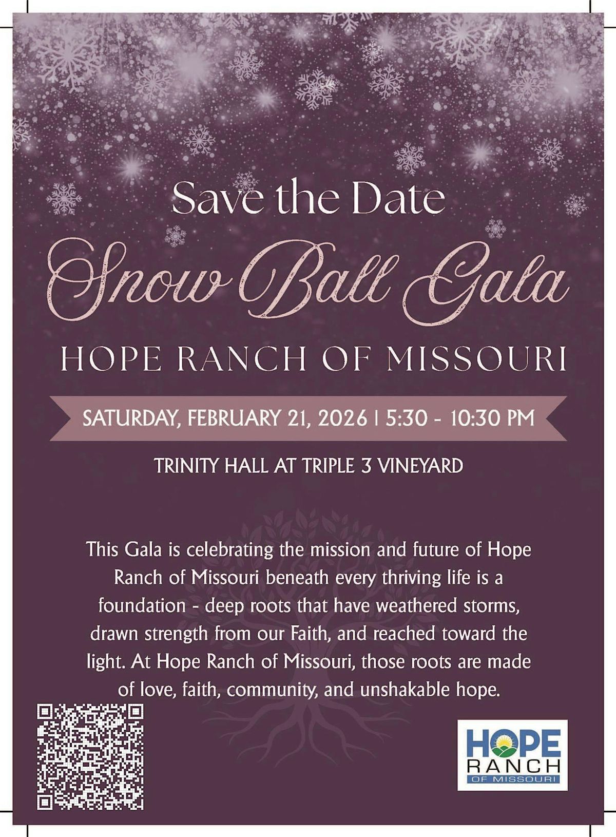 Hope Ranch of Missouri's Annual Snow Ball Gala