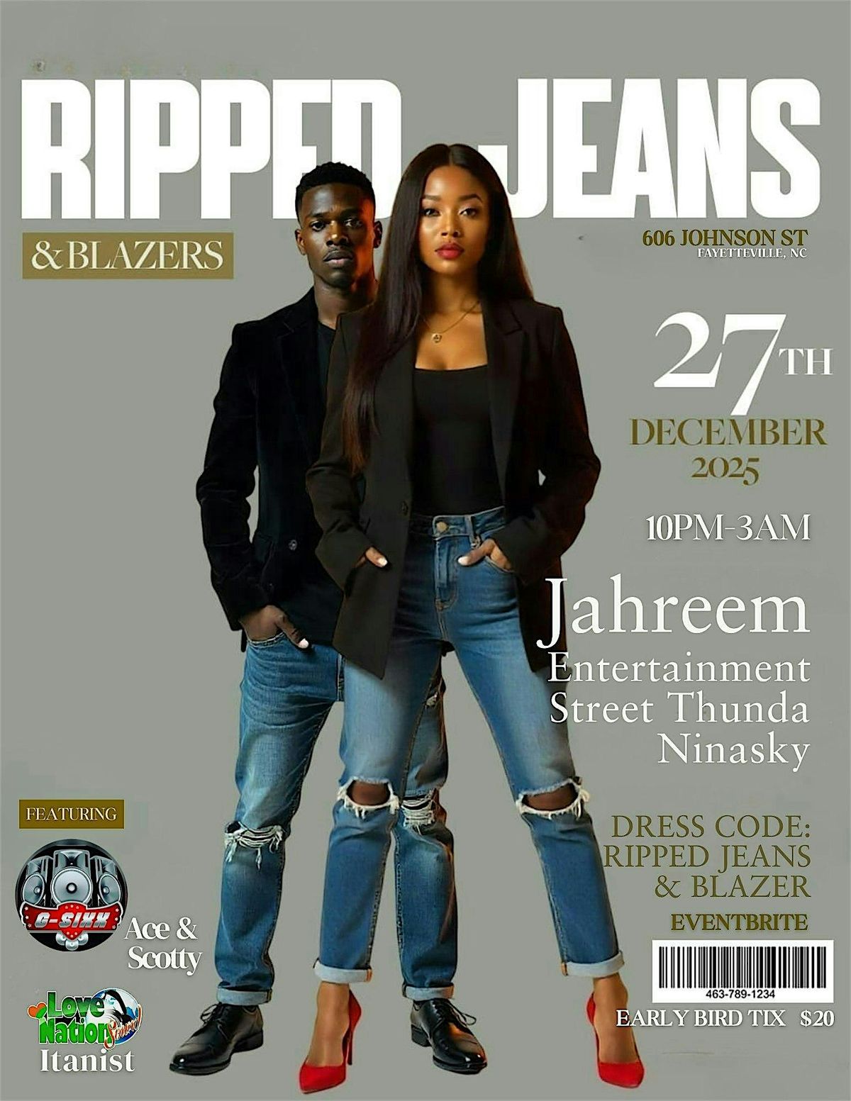 Ripped Jeans & Blazer