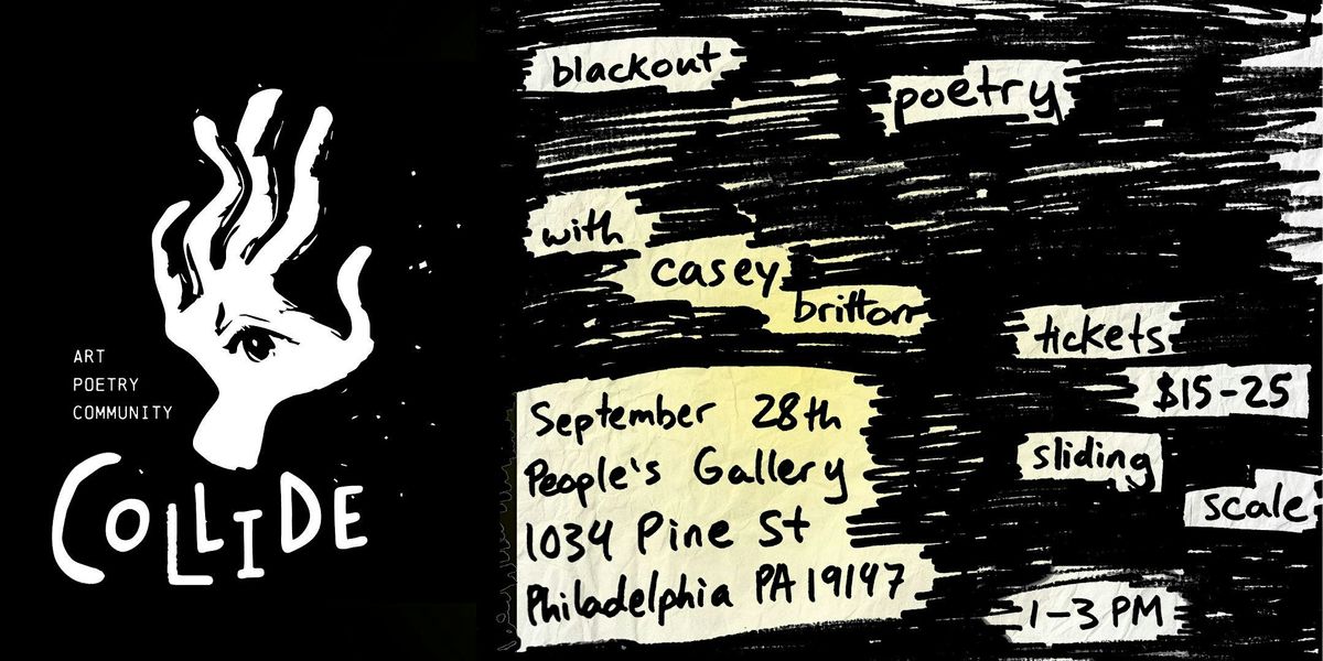 Blackout Poetry Hang with Casey Britton