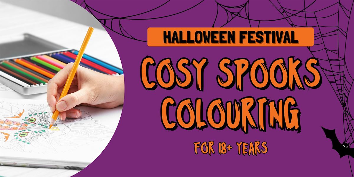 Halloween Festival: Cosy Spooks Colouring (18+)