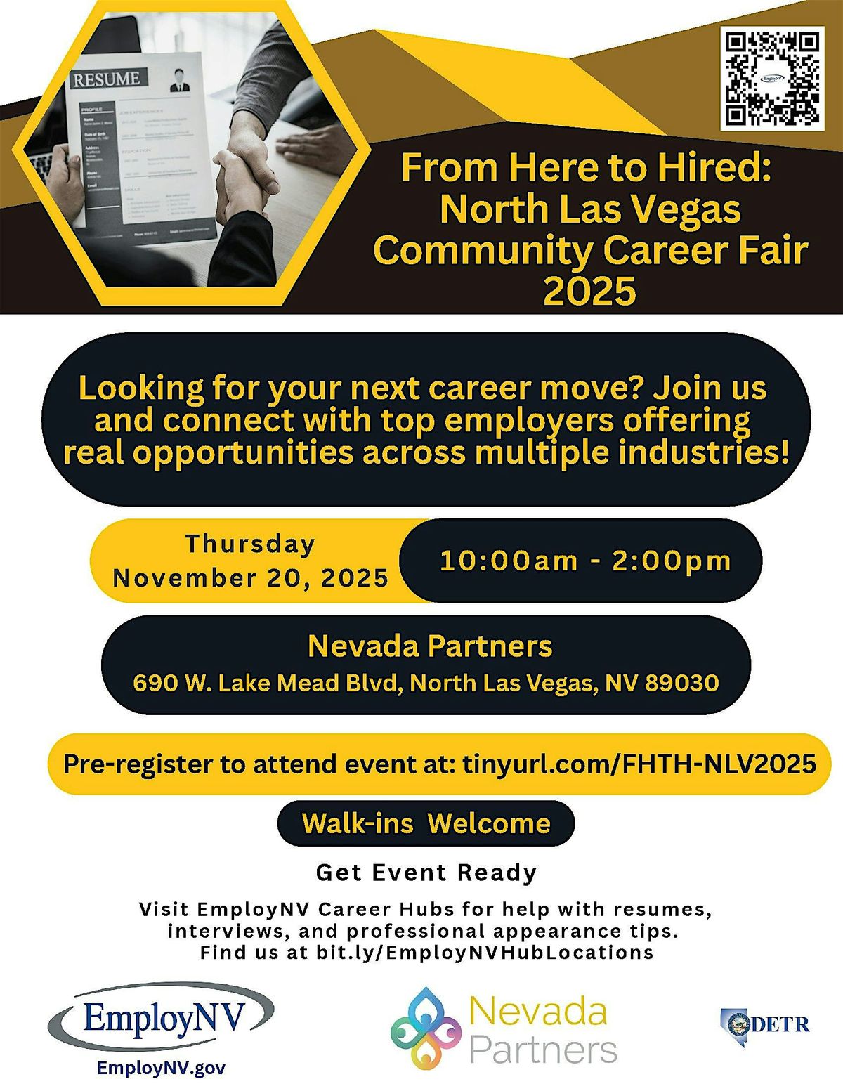From Here to Hired: Community Career Fair