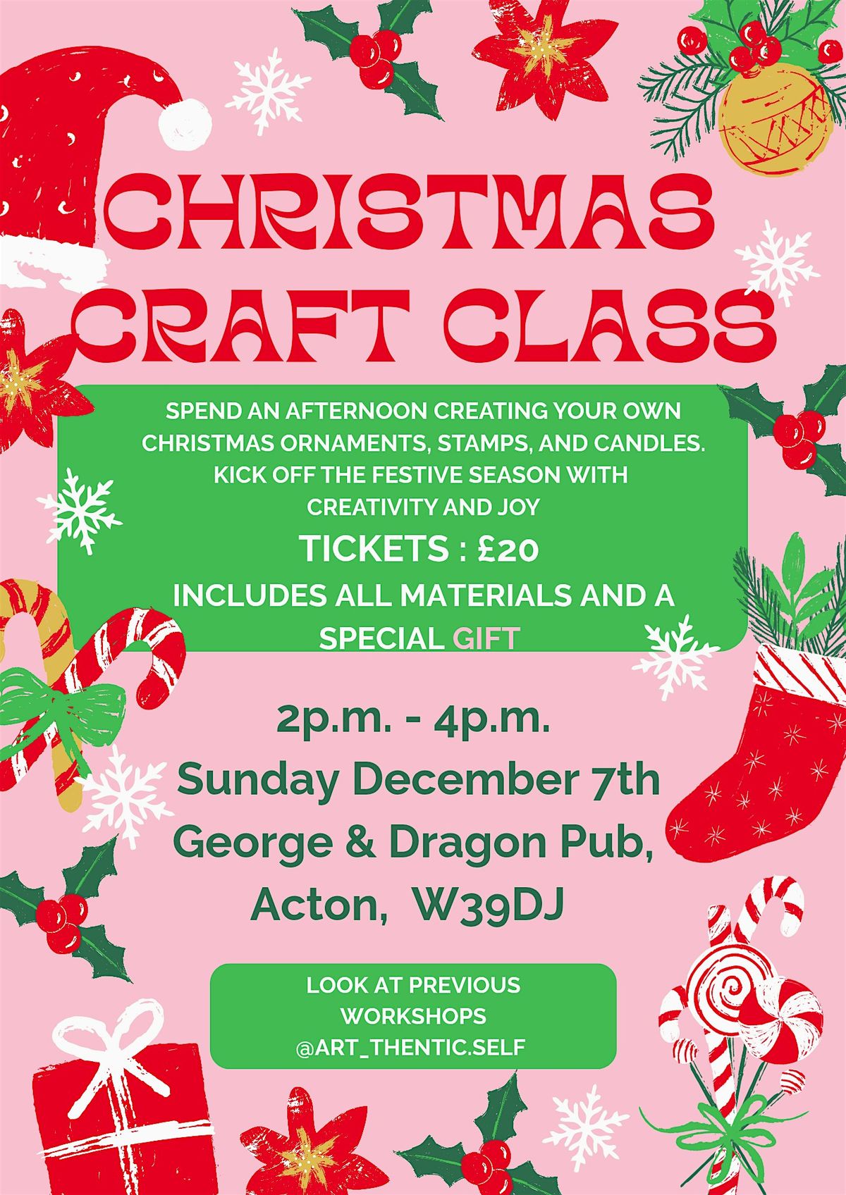 CHRISTMAS CRAFT CLASS