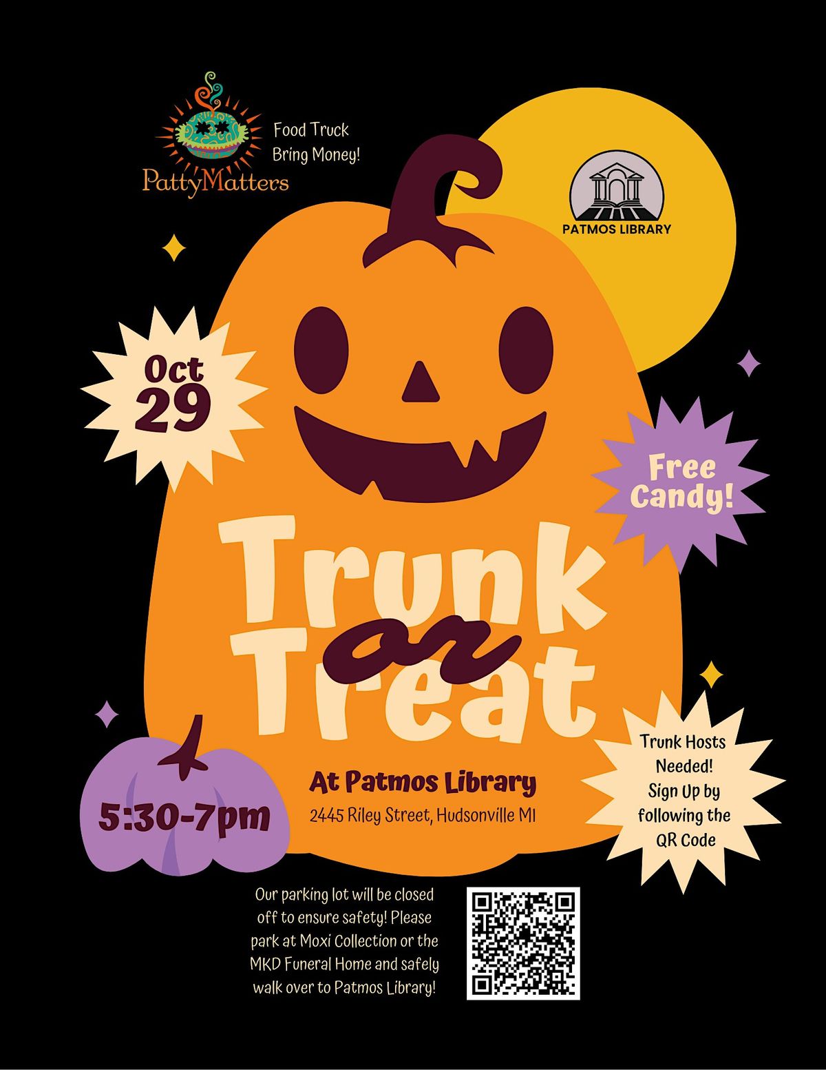 Trunk Or Treating at Patmos Library