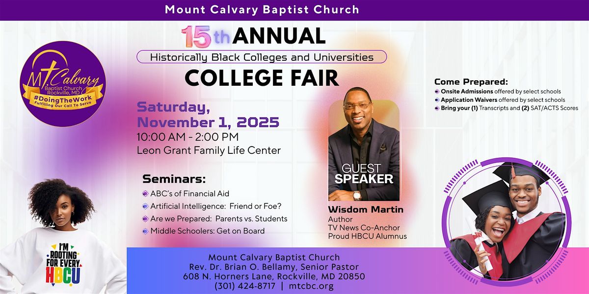 15th Annual HBCU College Fair