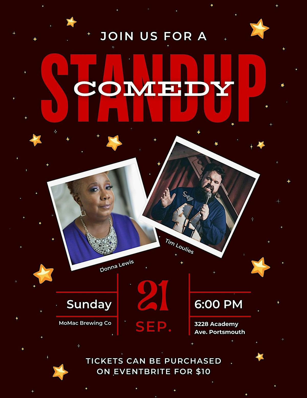 STAND UP COMEDY @ MOMAC BREWING CO