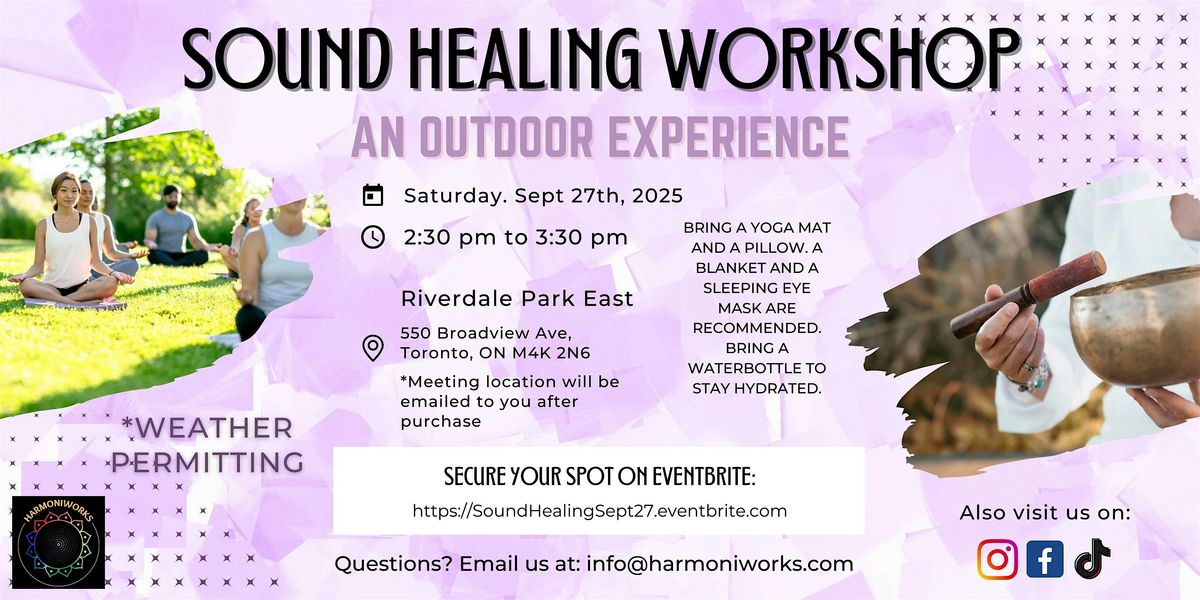 Sound Healing Workshop for Groups (Outdoor Experience)