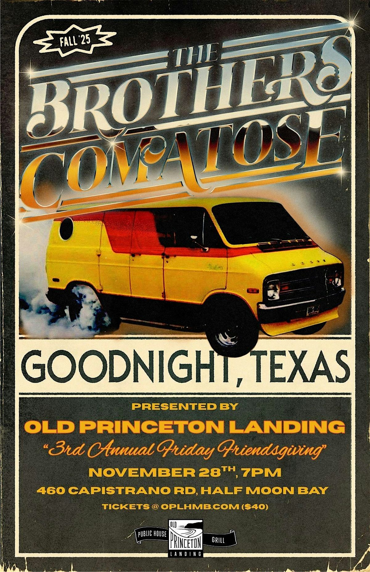 The Brothers Comatose at Old Princeton Landing