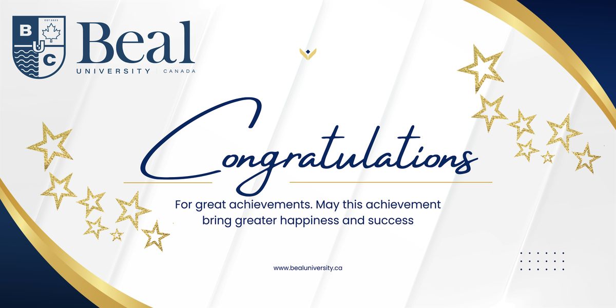 Beal University Canada \u2013 Inaugural Graduation Ceremony