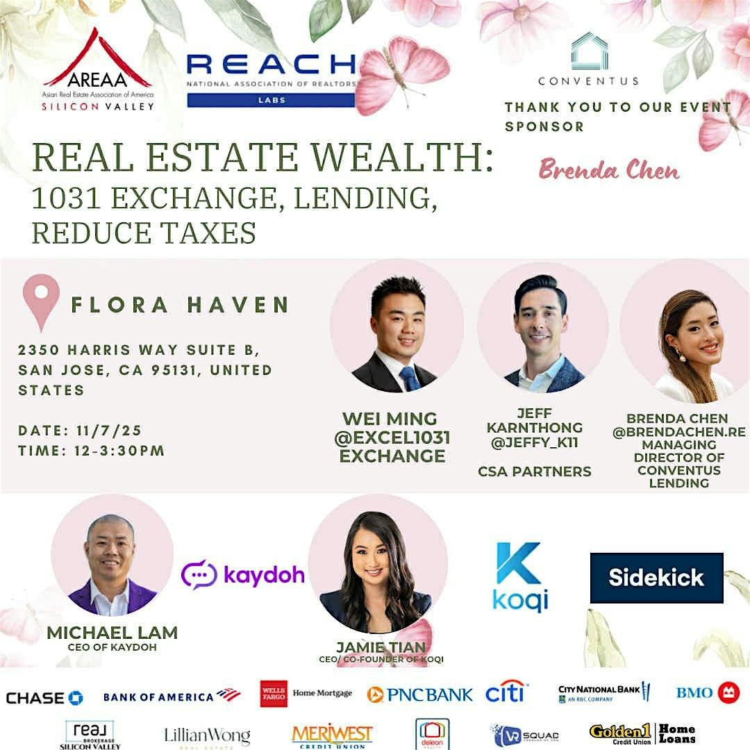 REAL ESTATE WEALTH: 1031 Exchange, Lending, & Reducing Taxes