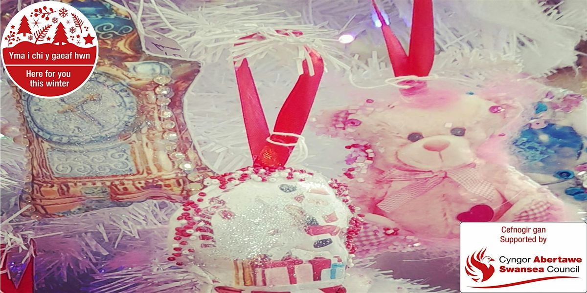 Hand-sewn Christmas decorations "Winter Wonderland" with Rachel