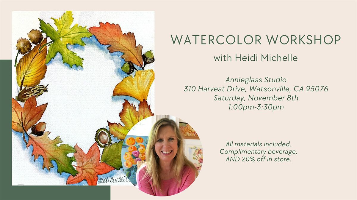 Fall Wreath Watercolor with Heidi Michelle