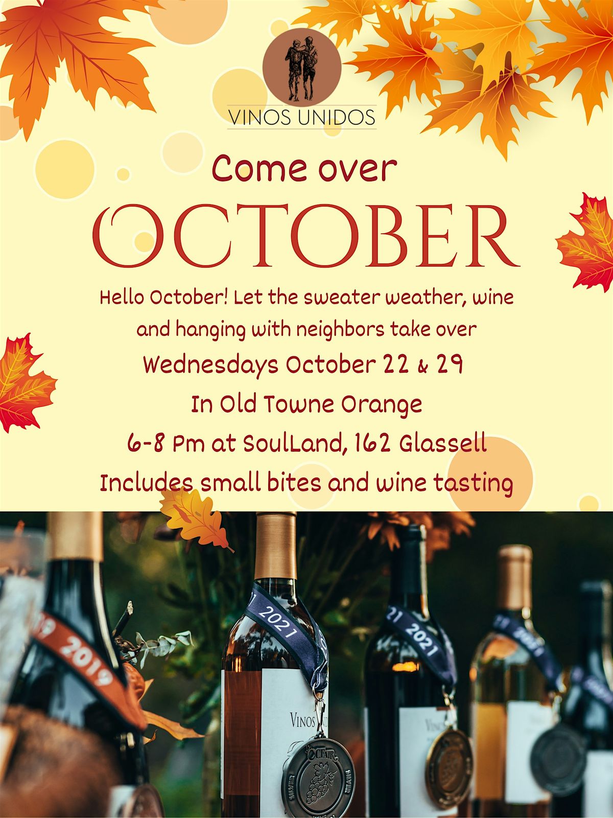 Come Over October #2. A Wine Social.