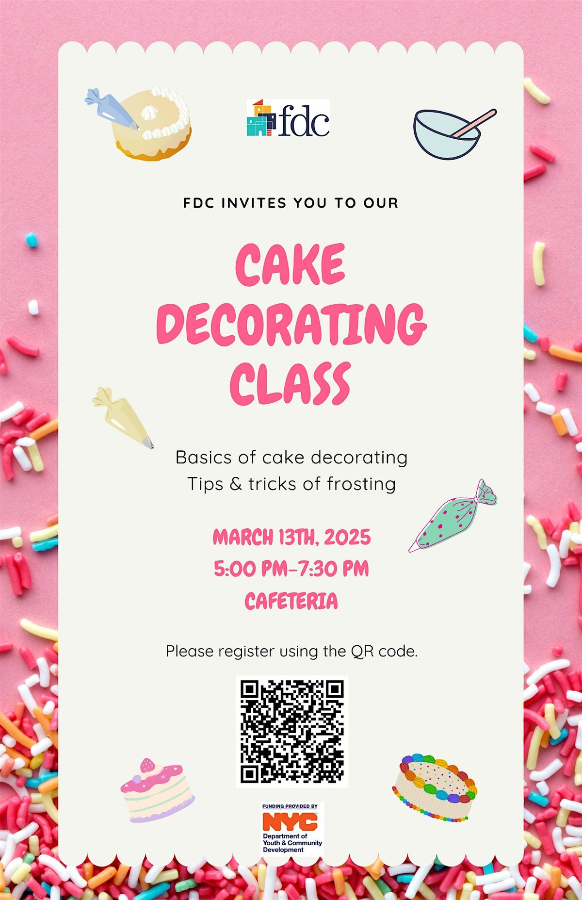 LEAPS @ PS 152\/315 Cake Decorating Class