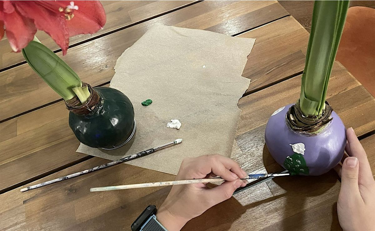 Amaryllis Bulb Painting at Mahoney's Chelmsford