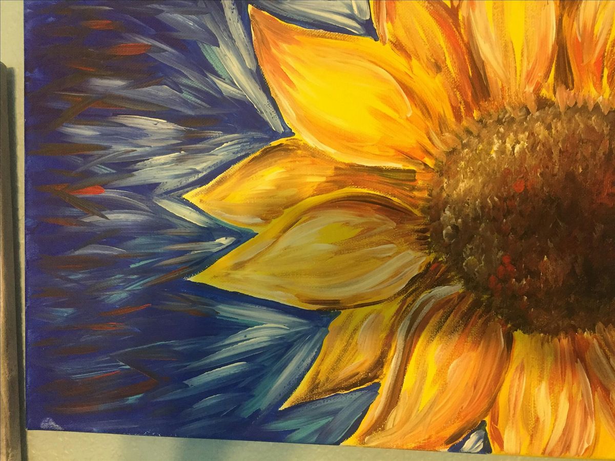 Let\u2019s paint a sunflower