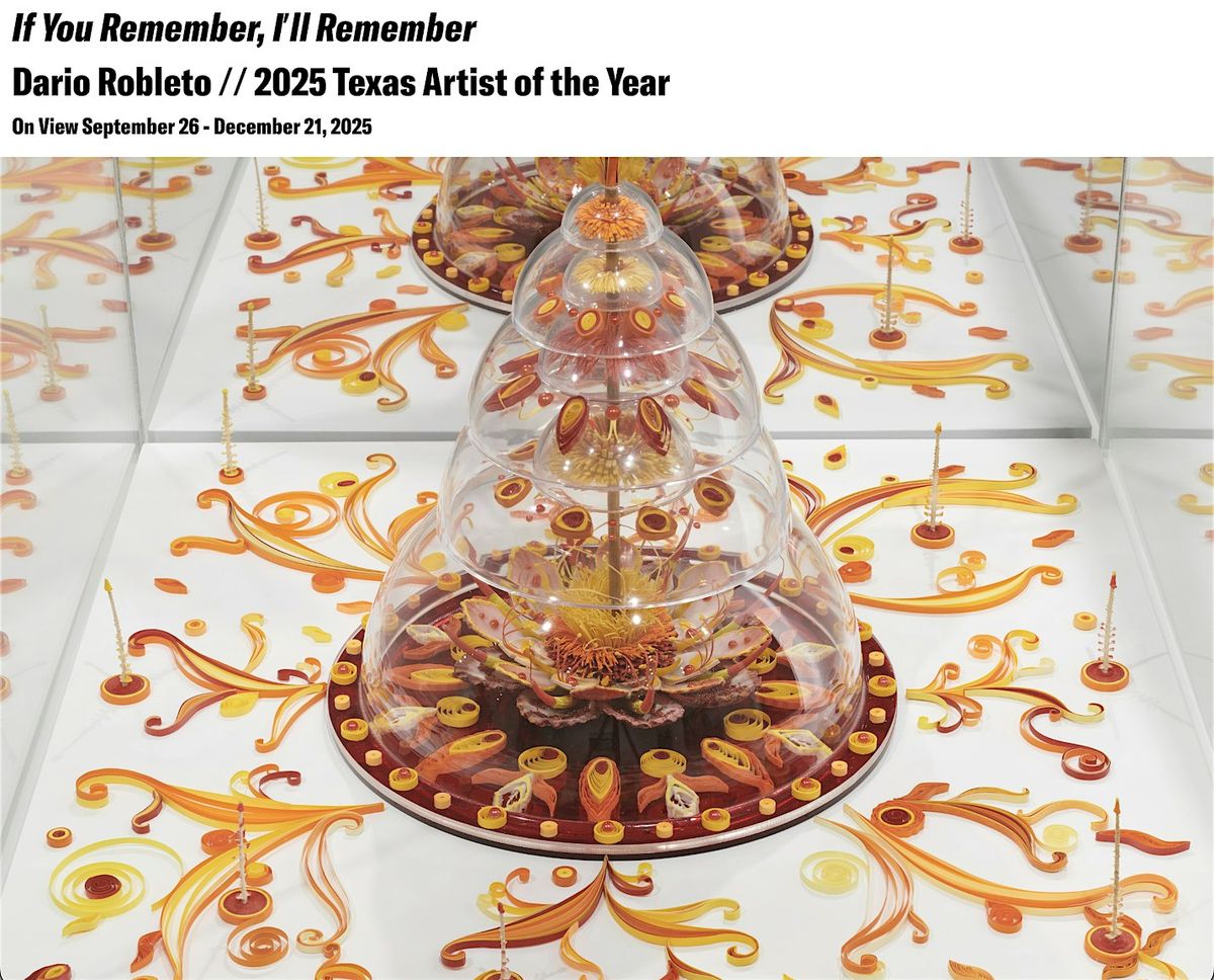 Artist Talk \u2014 Dario Robleto in Conversation with Jennifer Roberts