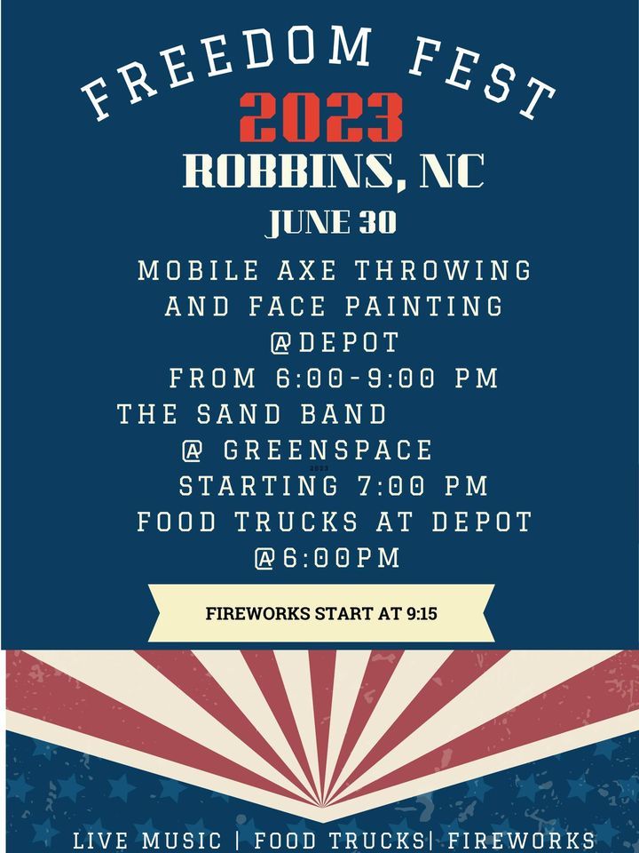 FREEDOM FEST 2023 @ GREENSPACE at Robbins, NC on 30th June, 2023