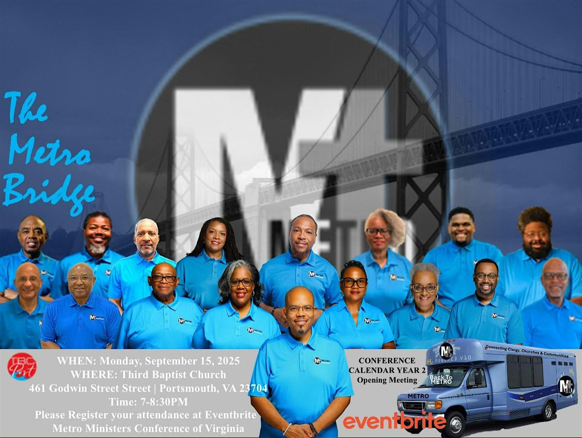 Metro Ministers' Conference of Virginia Opening Session-Year 2 + DINNER