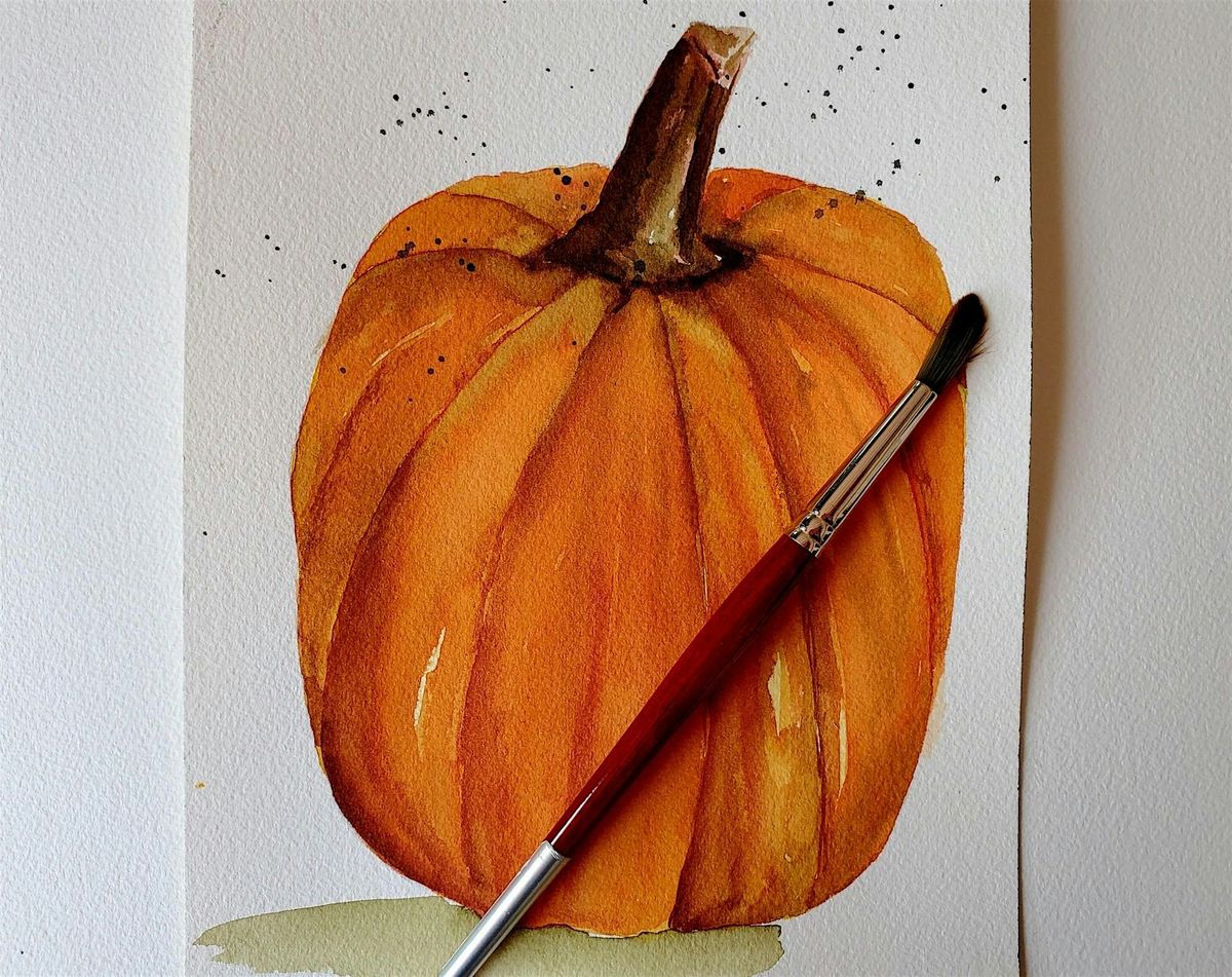 Watercolors for Beginners: Pumpkin