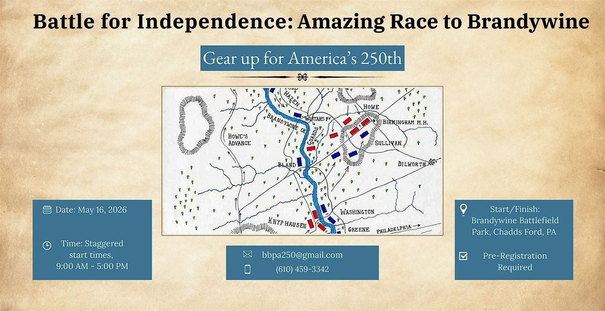 Battle for Independence: Amazing Race to Brandywine