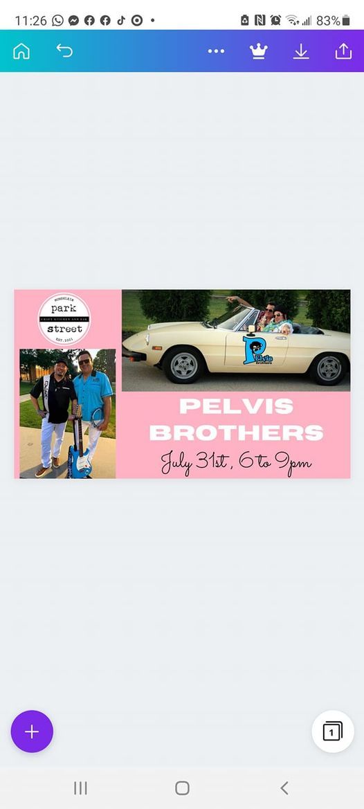 Pelvis Brothers At Park Street Restaurant Park Street Restaurant Mundelein Il July 31 21 Pelvis Brothers At Park Street Restaurant Park Street Restaurant Mundelein Il July 31 21