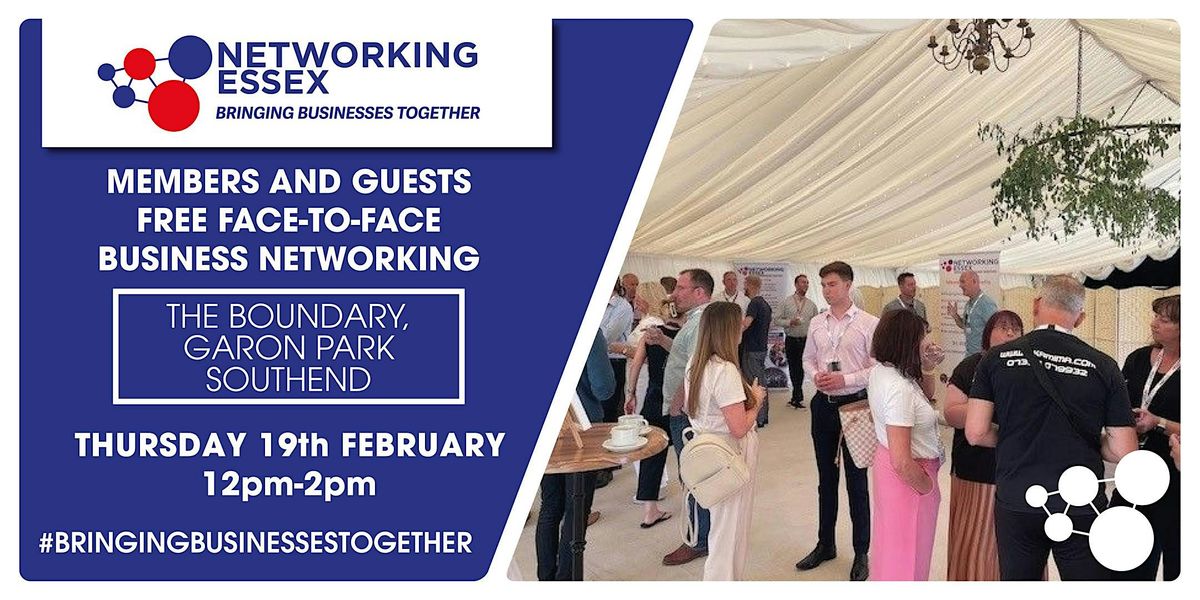 (FREE) Networking Essex in Southend Thursday 19th February12pm-2pm