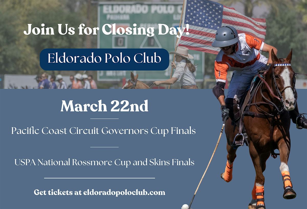 GENERAL TAILGATING - Sunday Polo -  Indio, CA - 3\/22